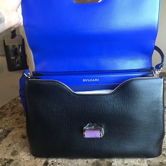 Bulgari flap cover "Palmellato" handcarry bag - Picture 5 of 8